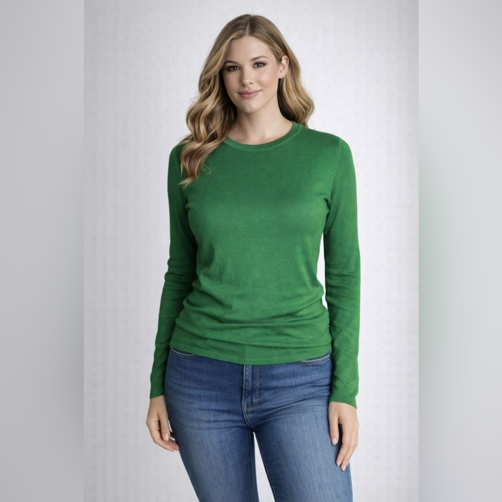 ✨NWT✨ZARA Soft Green Long Sleeve Knit Top – Size M